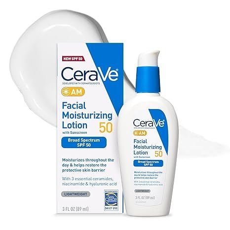 CeraVe AM Facial Moisturizing Lotion SPF 50 –ঠিক ময়েশ্চারাইজার বেছে নেওয়া খুবই গুরুত্বপূর্ণ।